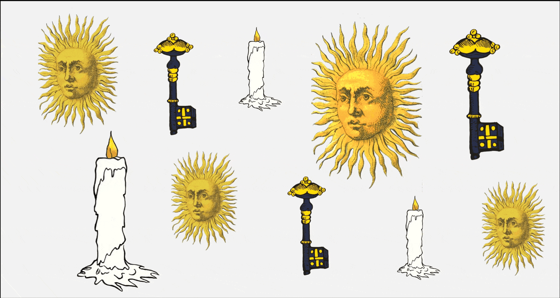 Symboles de Tarot de Marseille Grimaud cartomancie
