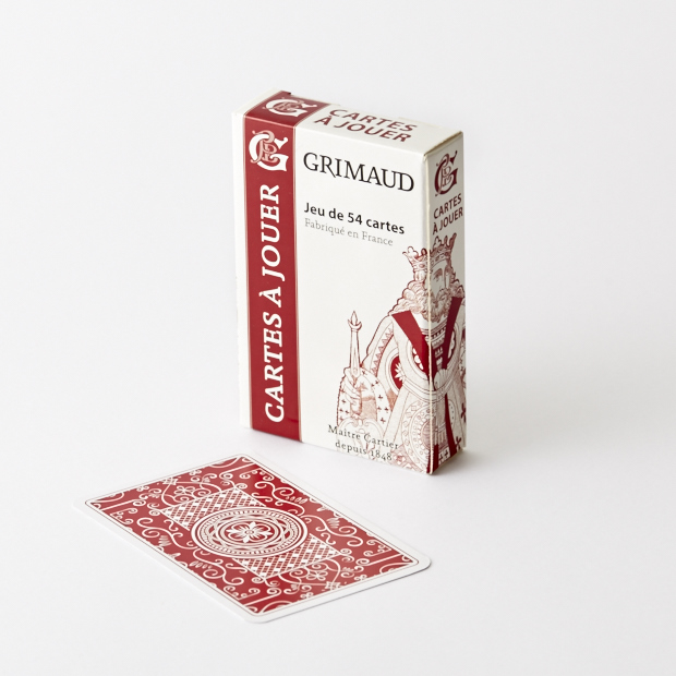 Jeu de 54 cartes traditionnelles Origine rouge - Cartes Grimaud